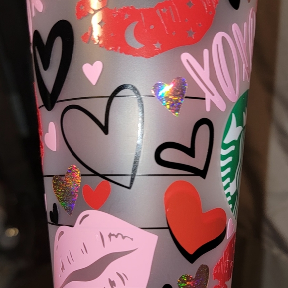 Custom Starbucks Valentines Cold Cup - Picture 5 of 5